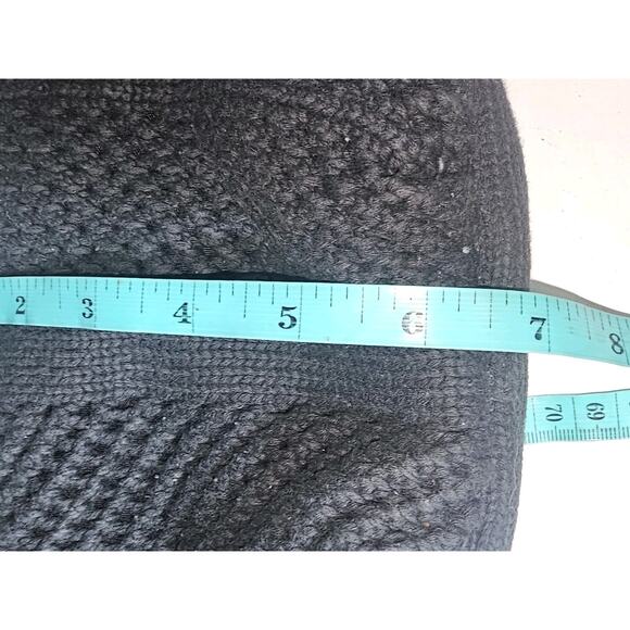 Black Macrame Purse With Strap And Handles - Picture 7 of 9